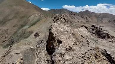 象雄山峰狮头峰航拍自然风景视频的预览图